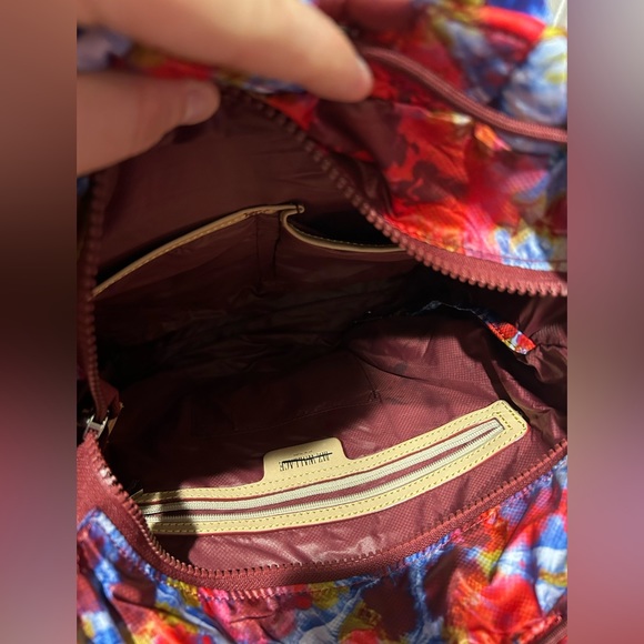 MZ Wallace Red and Blue Quilted Backpack - Picture 3 of 12